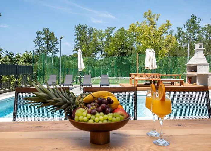 New Luxury Noel With Tennis Court Vila Privlaka (Zadar)